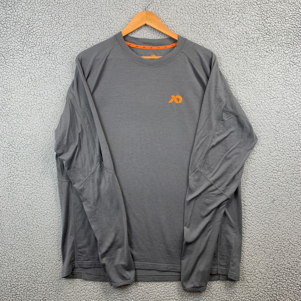 First Lite Aerowool Wick Ultralight 150 Long Sleeve Baselayer Men's 2XL Gray